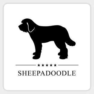 Sheepadoodle Black Silhouette Sticker